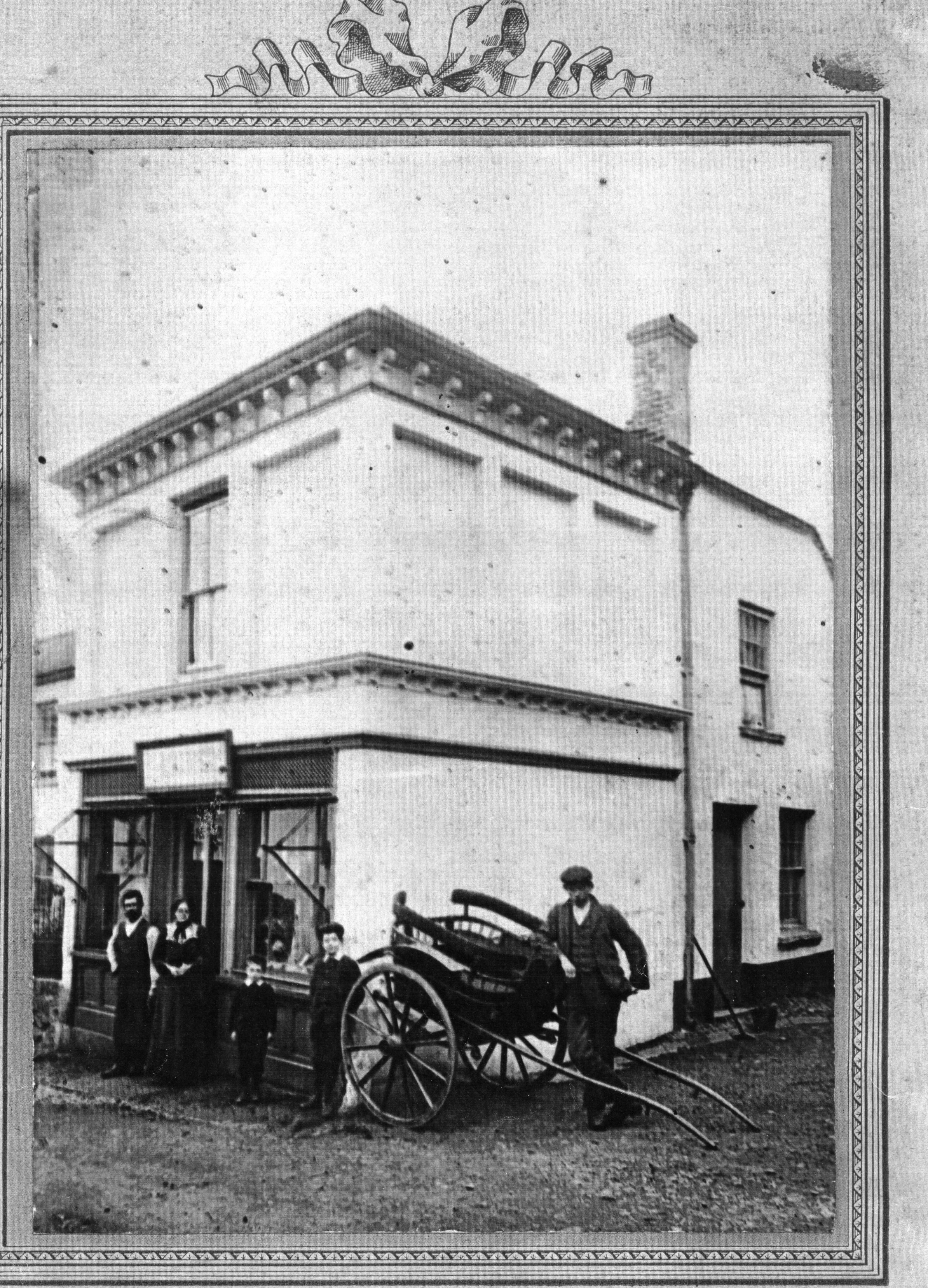 High St Butcher Trenamens shop c. 1900