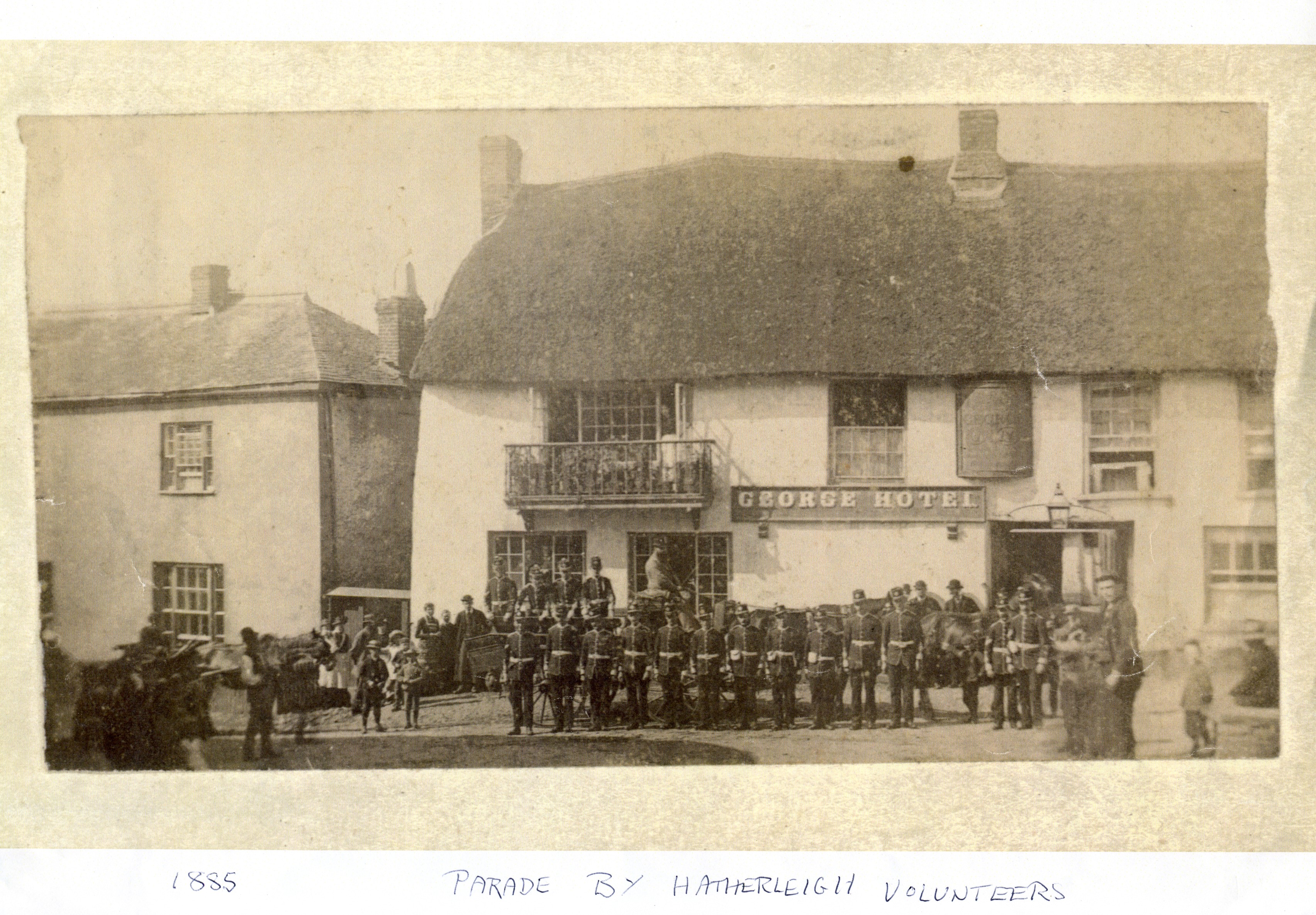 George c.1885 Parade by Hatherleigh Volunteers