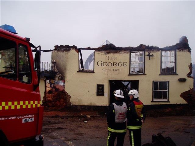 George the day following the fire