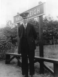 Last station master (Mr Morgan who probably lived at Claremont) 1964