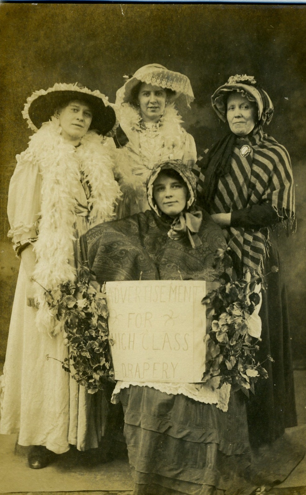 Carnival - Rhoda Edwards. Elsie Vallance, Sarah Edwards (L-R), Mildred Butt (front)