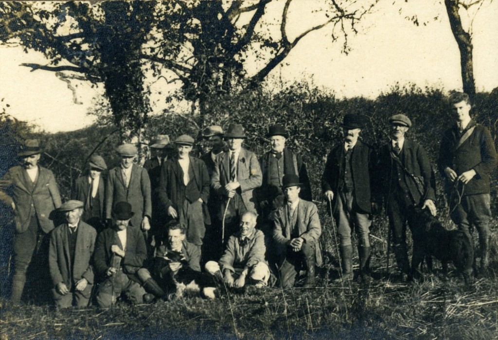 Beaters at Dr Mitchell's shoot 1930