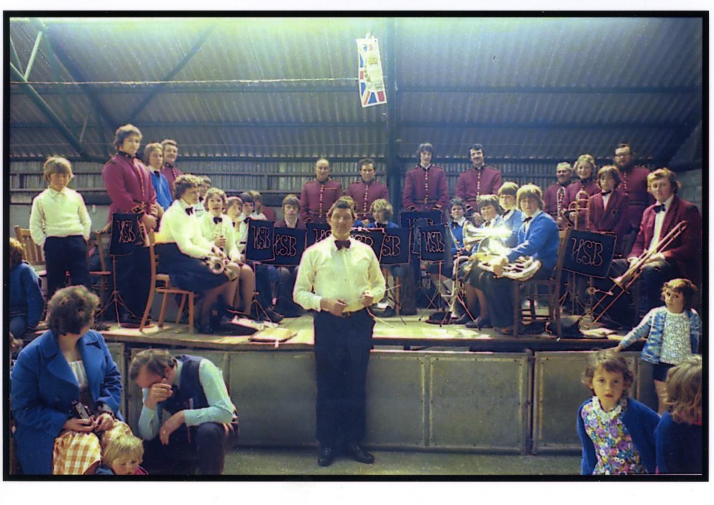 Hatherleigh Silver Band at the market c.1977