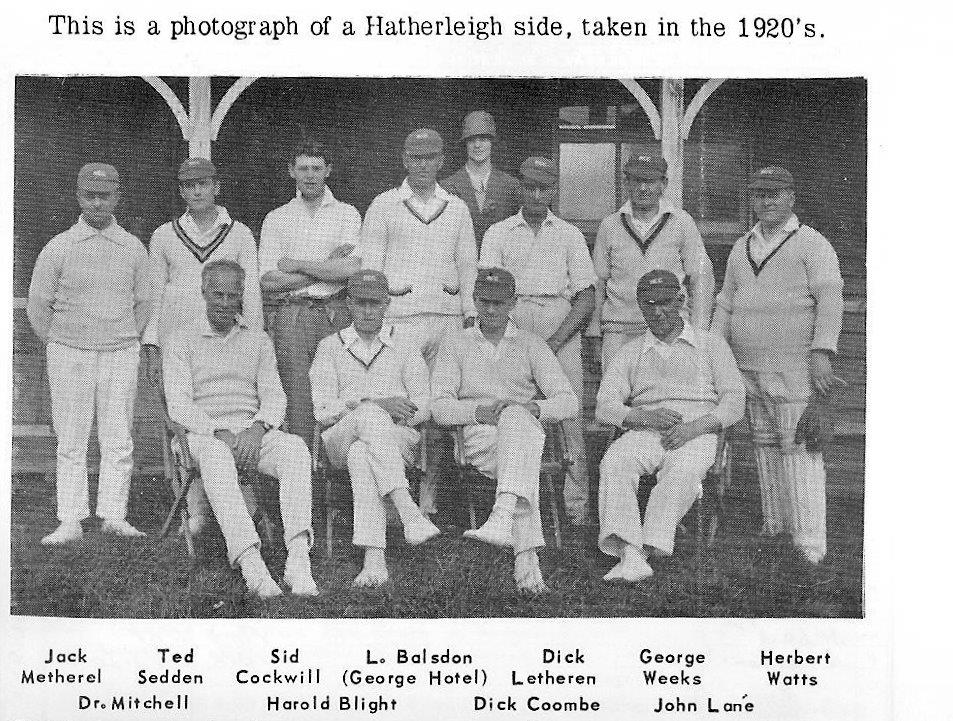 Hatherleigh Cricket 1920's