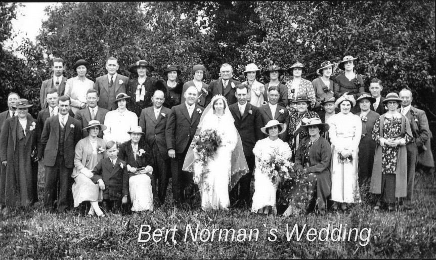 Bert Norman's wedding c.1928