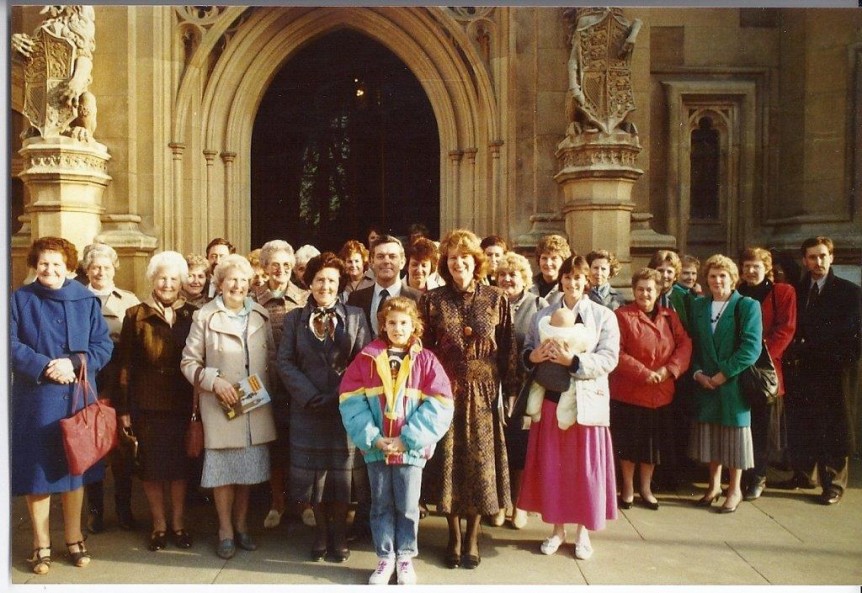 Hatherleigh residents at Westminster c. 1987