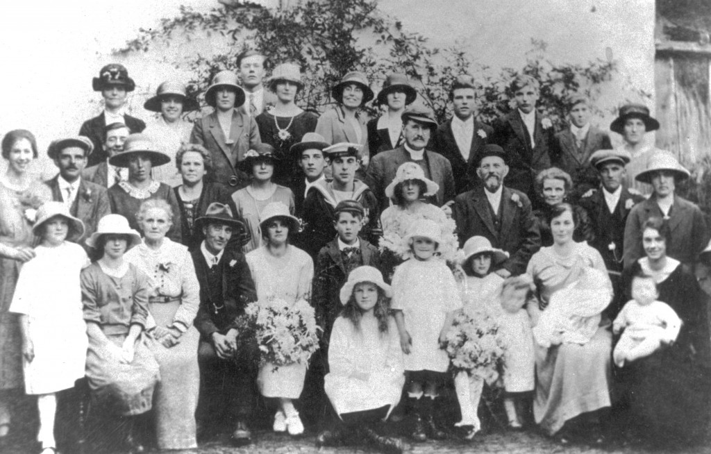 The wedding of Jack Diamond and Edith Dennis c. 1918