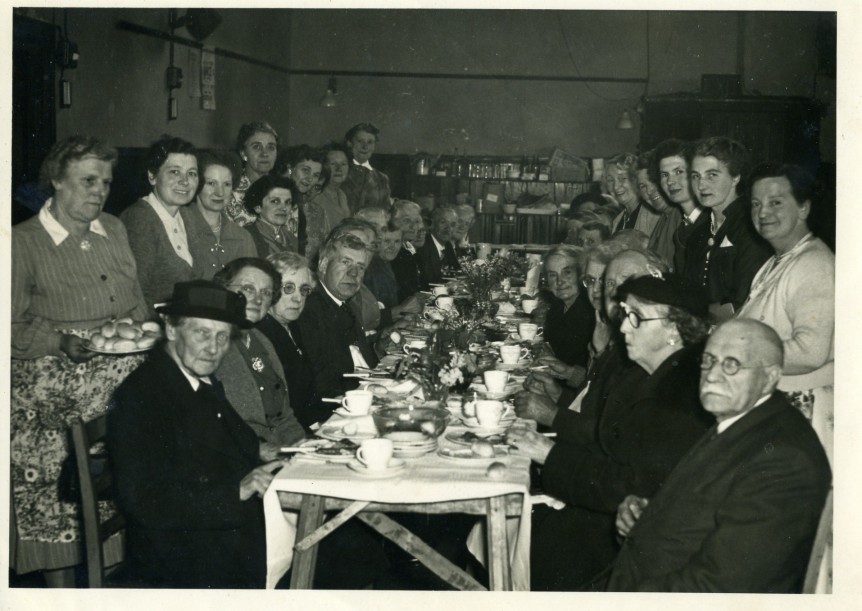 Church meal, 1950