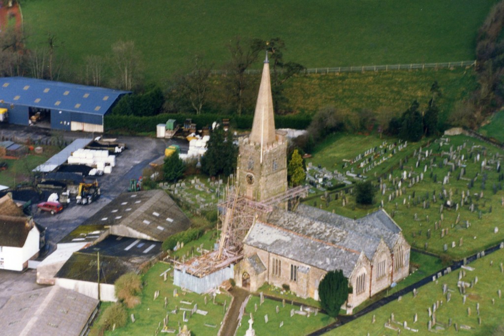 Church repairs from above