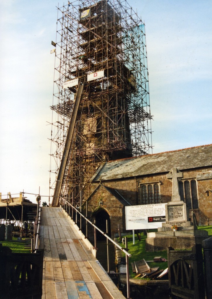 Replacing church spire