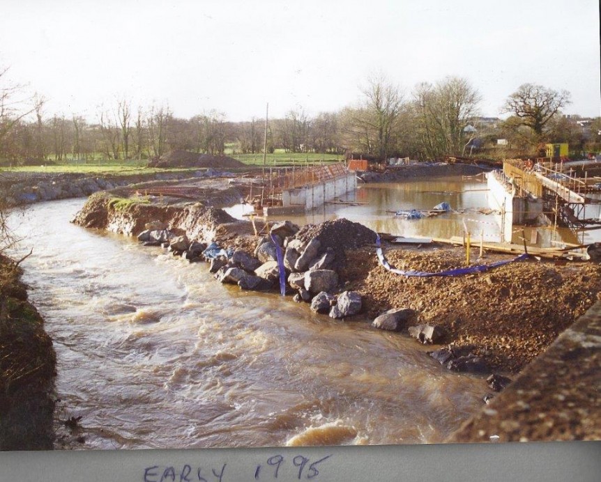 Flooded bypass site 1995