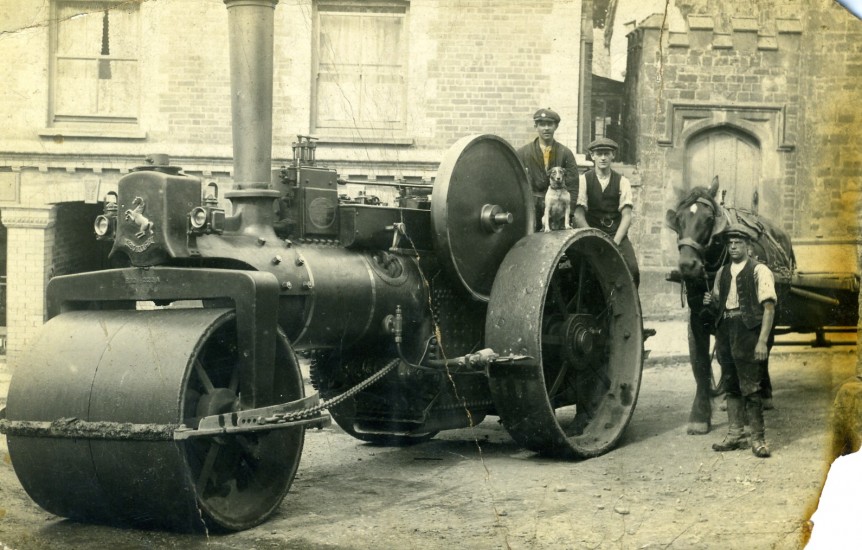 Steam roller c. 1918