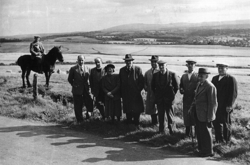 Moor c 1951 with Percy Cleverdon on horseback