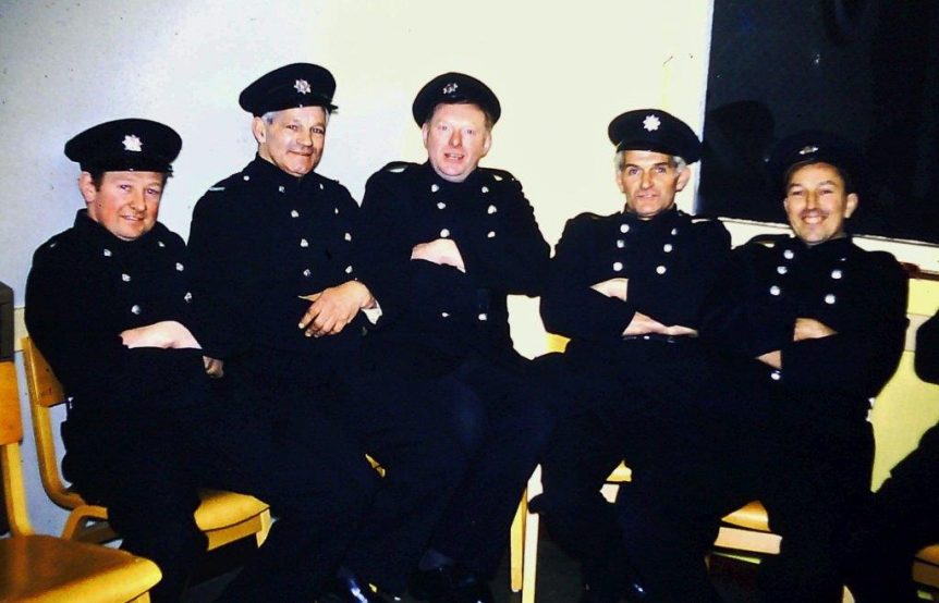 Firemen 1968 S Netherway D Sanders S Meardon A Sanders and G Sanders