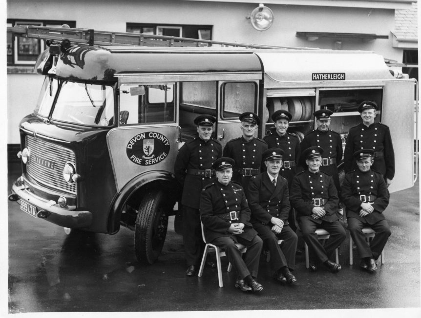 Fire Brigade 1962 new station and engine