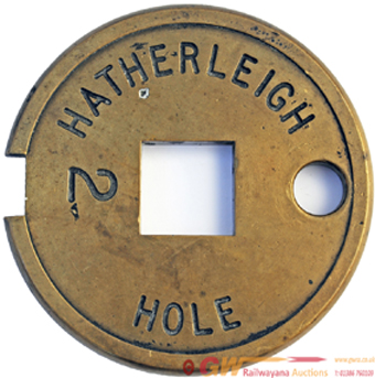 Hatherleigh to Hole single-line signalling token